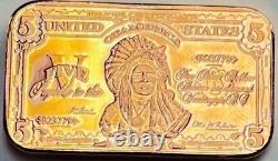 $1 Eagle, $2 GW, $5 Chief, $10 Bison, & $100 BF bars, 100 copper bars-REEDERSONG