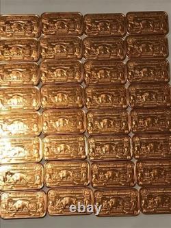 $1 Eagle, $2 GW, $5 Chief, $10 Bison, & $100 BF bars, 100 copper bars-REEDERSONG