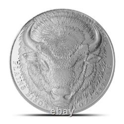 1 oz Proof Silver Domed Stackable Plains Bison Round (Ultra High Relief)