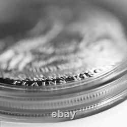 1 oz Proof Silver Domed Stackable Plains Bison Round (Ultra High Relief)