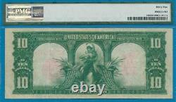 $10. 1901 Fr. 119 Pmg Vf35 Bison Legal Tender Red Seal United States Note