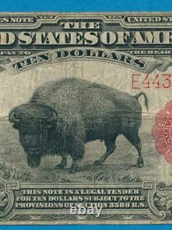 $10. 1901 Fr. 122 Bison Legal Tender Red Seal United States Note