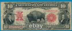 $10. 1901 Fr. 122 Bison Legal Tender Red Seal United States Note