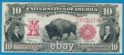 $10. 1901 Fr. 122 Bison Legal Tender United States Note Beautiful Choice Vf