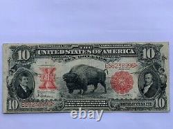 $10 1901 Legal Tender Bison Note Very Fine SPEELMAN AND WHITE Fr. 122