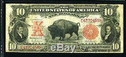 $10 1901 Legal Tender Fr 119 Pmg 20 Bison Note Dark Red Seal Tougher Fr# Vf