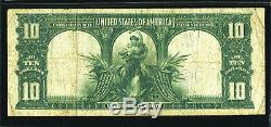 $10 1901 Legal Tender Fr 119 Pmg 20 Bison Note Dark Red Seal Tougher Fr# Vf