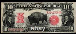 $10 1901 Legal Tender, Fr. 121m BISON Mule Lewis + Clark Great Look! Very Fine