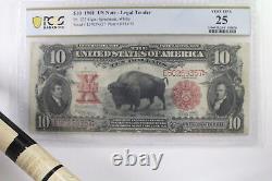 $10 1901 US Note Bison Legal Tender Fr. 122 PCGS Very Fine 25 (E50259357)