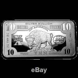 10 Troy Oz. 999 Silver 1901 $10 Bison Bar Bu +50 Piece Alaskan Pure Gold Nuggets