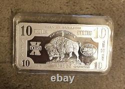 10 oz Silver Bar -APMEX $10 Bison
