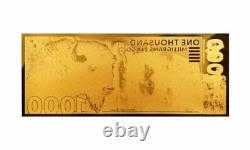 1000 mg North American Bison Aurum Gold Bill 1 gram Gold Aurum Note