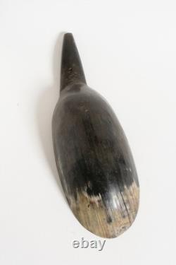 11.5 Vintage Sioux Bison, Buffalo Horn spoon, ladle mid 1900s. Native American