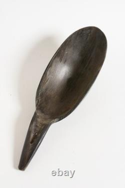 11.5 Vintage Sioux Bison, Buffalo Horn spoon, ladle mid 1900s. Native American