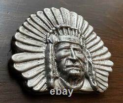 12 oz Antiqued Silver Indian Chief / Sold Out #32 of First 50 Bison Bullion