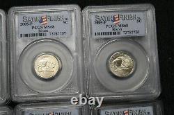 15 Coin Lot Pcgs Certified Ms68 Westward Journey Nickels Bison Satin Finish