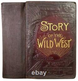 1888 BUFFALO BILL Wild West Show INDIAN WAR Custer CROCKETT Carson BOONE Antique