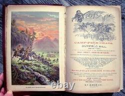 1888 BUFFALO BILL Wild West Show INDIAN WAR Custer CROCKETT Carson BOONE Antique