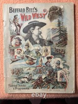 1895 Buffalo Bill's Wild West Show Historical Sketches & Program Programme
