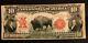 1901 $! 0 Us Note Bison Buffalo Speelman/white, Red Seal, Serial# E38026584