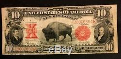 1901 $! 0 Us Note Bison Buffalo Speelman/white, Red Seal, Serial# E38026584