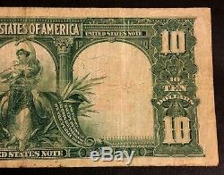 1901 $! 0 Us Note Bison Buffalo Speelman/white, Red Seal, Serial# E38026584