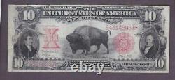 1901 $10 Antique Beautiful Vf'bison' Legal Tender U. S. Note