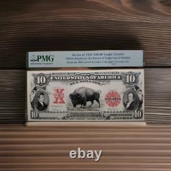 1901 $10 BEP BISON Intaglio Banknote PMG Graded Specimen Note Fast Ship