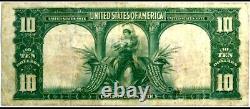 1901 $10 BISON PRIME CHOICE US Currency FULL CRISP