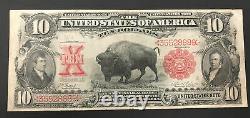 1901 $10 BISON United States Legal Tender Large Note Fr 114 TOUGH LYONS-ROBERT