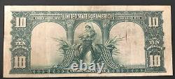 1901 $10 BISON United States Legal Tender Large Note Fr 114 TOUGH LYONS-ROBERT