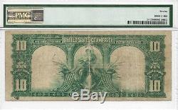 1901 $10 Bison Legal Tender Note Fr. 114 Large Size US Currency PMG Fine 12
