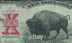 1901 $10 Bison Legal Tender Note PMG 30 FR119 VINTAGE PAPER MONEY