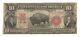 1901 $10 Bison United States Mule Note, Ten Dollar Lewis & Clark Red Seal