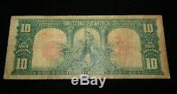 1901 $10 Dollar U. S. Bison Paper Note Circulated