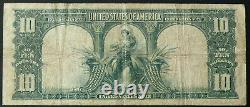 1901 $10 Fr-122 Bison Note A Nice Original Vf Circulated Bison