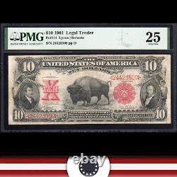 1901 $10 LEGAL TENDER BILL BISON NOTE PMG 25 Fr 114 24423500