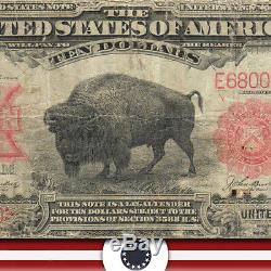 1901 $10 LEGAL TENDER BISON NOTE Fr 119 R680050