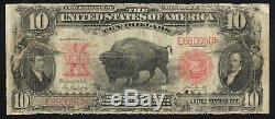 1901 $10 LEGAL TENDER BISON NOTE Fr 119 R680050