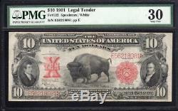 1901 $10 LEGAL TENDER BISON NOTE PMG 30 Fr 122 E56218081