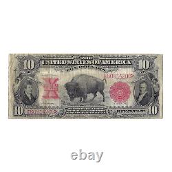 1901 $10 Large Size Legal Tender Bison Note FR#122, Circulated