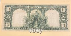 1901 $10 Large Size Legal Tender Note Bison, Lyons-Roberts, Circulated