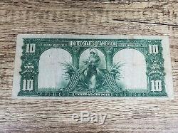 1901 $10 Legal Tender Bison Large Size Note Currency Ten Dollar Lewis & Clark