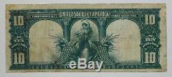 1901 $10 Legal Tender Bison Note Currency Choice F/ Vf Repaired Top Corner880