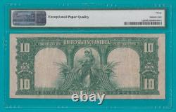 1901 $10 Legal Tender Bison Note FR122 PMG VF30EPQ (STK# 67)