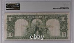 1901 $10 Legal Tender Bison Note Fr. 122 PMG VF25 Red Seal