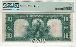 1901 $10 Legal Tender Bison Note Fr. 122 Speelman White Pmg Very Fine Vf 30 Epq