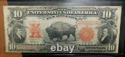 1901 $10 Legal Tender Bison Note large size note