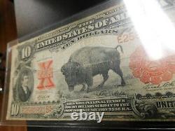 1901 $10 Legal Tender Bison Note large size note