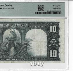 1901 $10 Legal Tender'Bison' mule note -fr. 121m-PMG Very Fine 25 EPQ